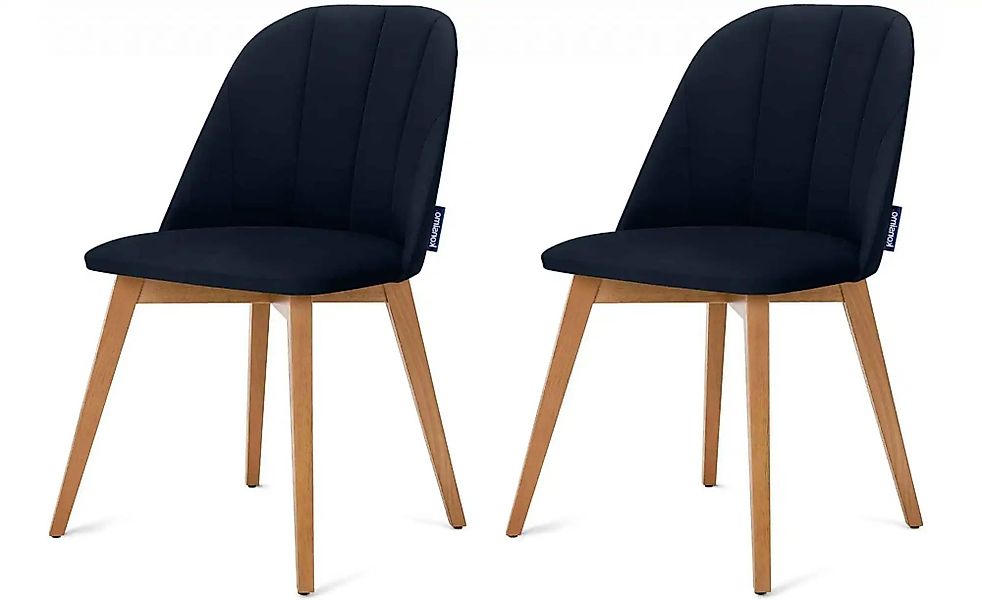 KONSIMO Polsterstuhl 2er-Set   ¦ blau ¦ Maße (cm): B: 48 H: 86 Stühle > Pol günstig online kaufen