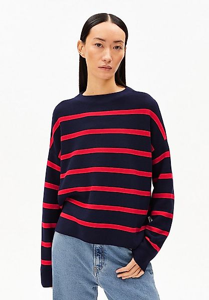 Armedangels Strickpullover MERINAA STRIPES Pullover aus Bio-Baumwolle Loose günstig online kaufen