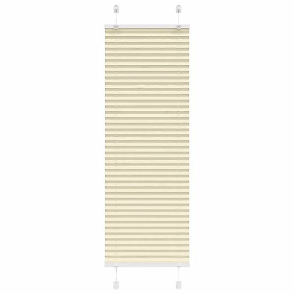 vidaXL Plissee Creme 40x150 cm Stoffbreite 39,4 cm Polyester 4015284 günstig online kaufen