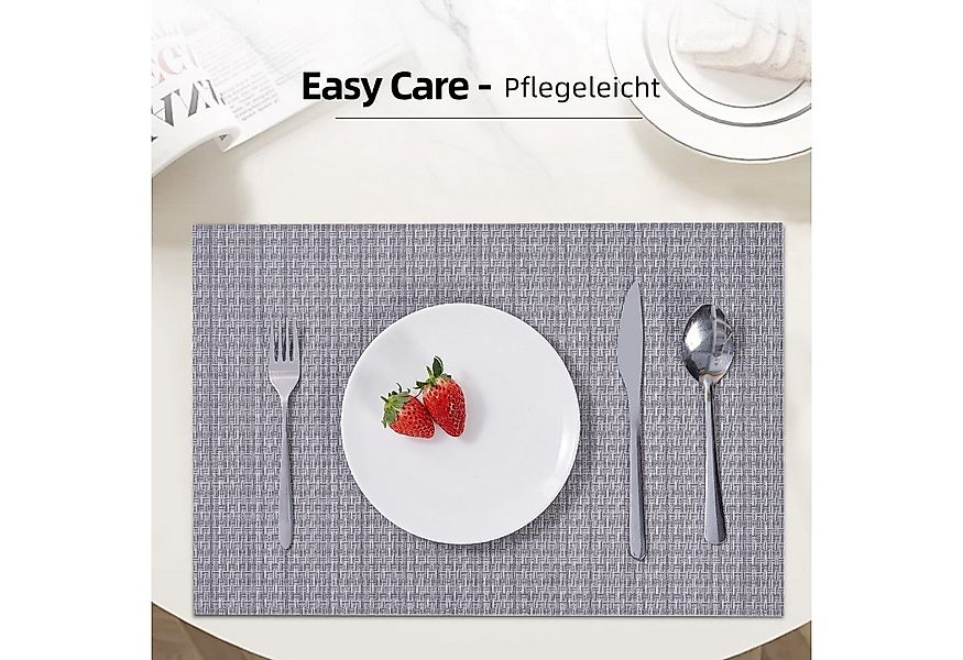 Simurq Platzset - Tischsets Abwaschbar / Rutschfest und Waschbar, (Platzdec günstig online kaufen