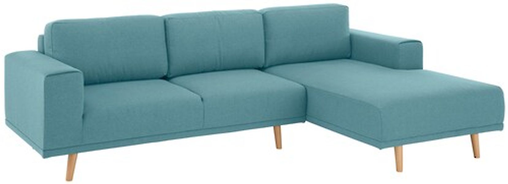 Home affaire Ecksofa "Lasse L-Form", im scandinavischen Stil mit Holzfüßen günstig online kaufen