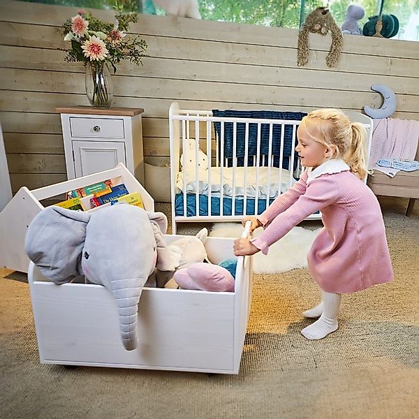 Alavya Home® Spielzeugtruhe BULLI Premiumqualität für günstig online kaufen