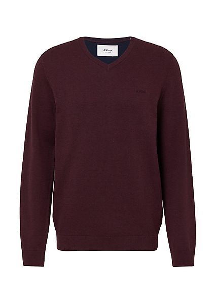 s.Oliver V-Ausschnitt-Pullover Pullover (1-tlg) V-Ausschnitt, langarm, günstig online kaufen