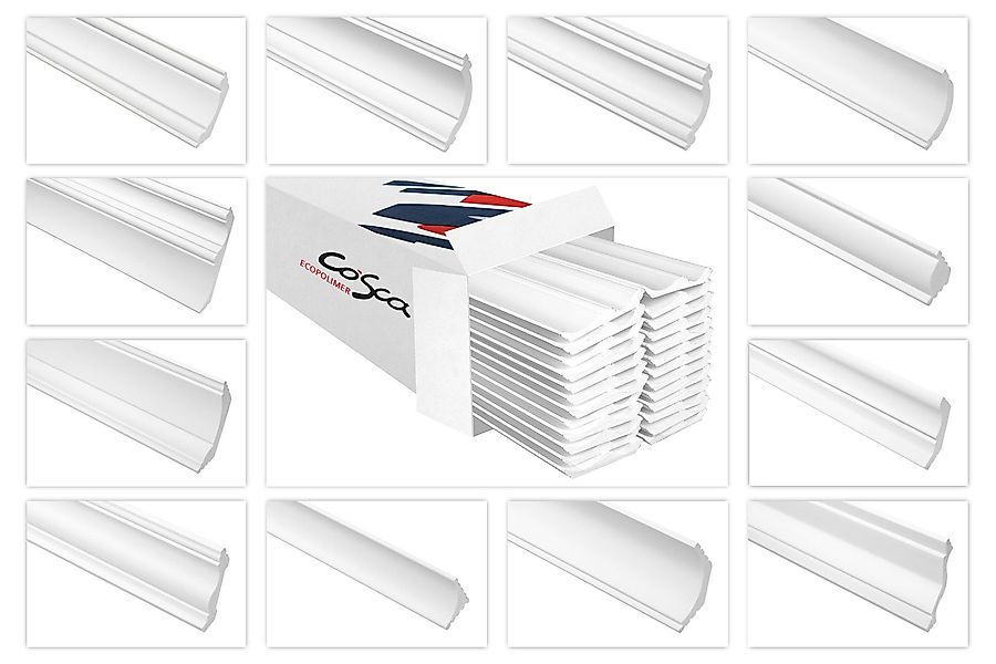 Cosca Deckenleiste CK11, 20 Meter, Deckenleisten günstig online kaufen
