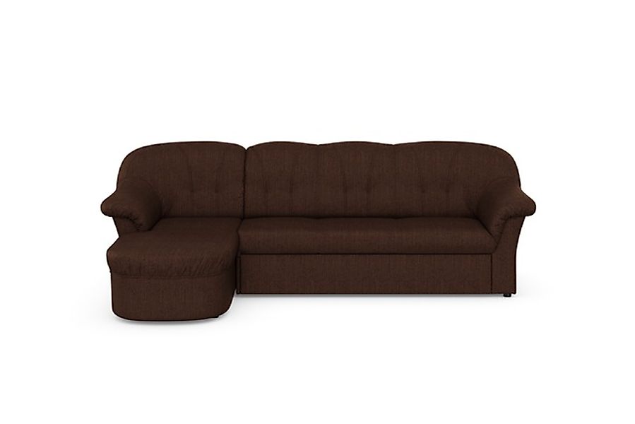 DOMO collection Ecksofa »Pegnitz, elegante Rückensteppung, kompakte Stellma günstig online kaufen