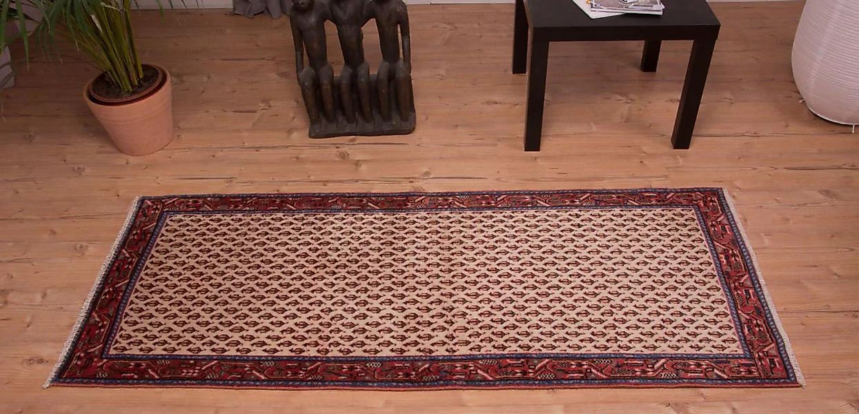 morgenland Wollteppich »Mir Teppich handgeknüpft blau«, rechteckig günstig online kaufen