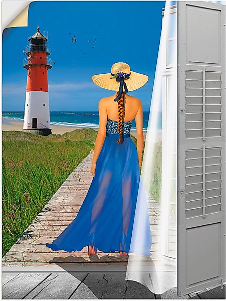 Artland Wandbild »Urlaub am Meer«, Frau, (1 St.), als Poster, Wandaufkleber günstig online kaufen