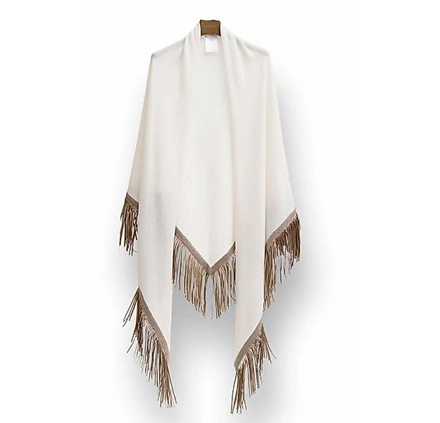 Herzensangelegenheit Dreieckstuch Dreieckstuch mit Lederfranzen – Wolle & K günstig online kaufen