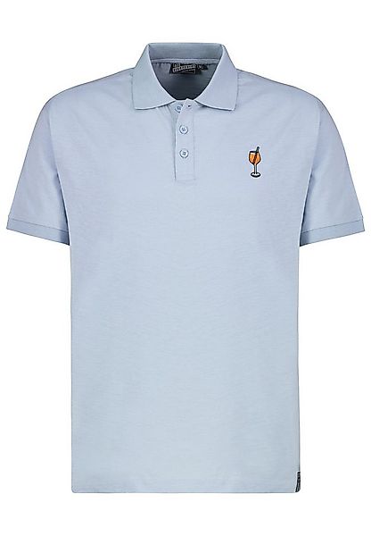 Eight2Nine Poloshirt mit Knopfleiste und Iconic Emblem Logo-Poloshirt günstig online kaufen