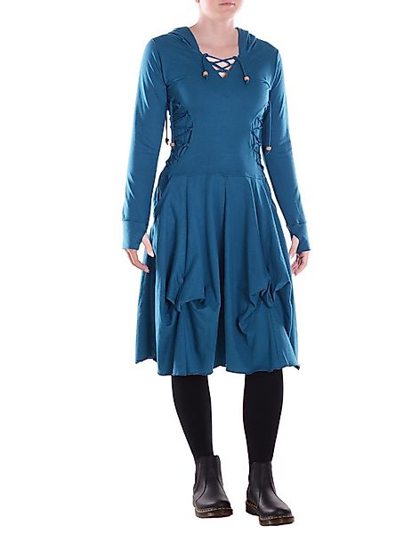Vishes Jerseykleid Damen Baumwolle Casual asymmetrisch günstig online kaufen