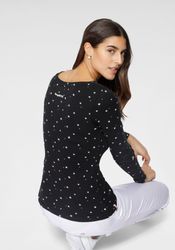 KangaROOS Langarmshirt krempelbare Ärmel, sehr figurbetont, günstig online kaufen