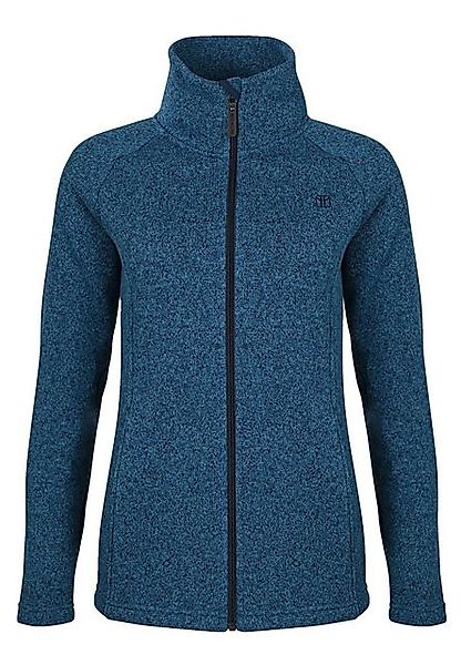 Elkline Fleecejacke Promise melierte Strickjacke warm mit Stehkragen günstig online kaufen