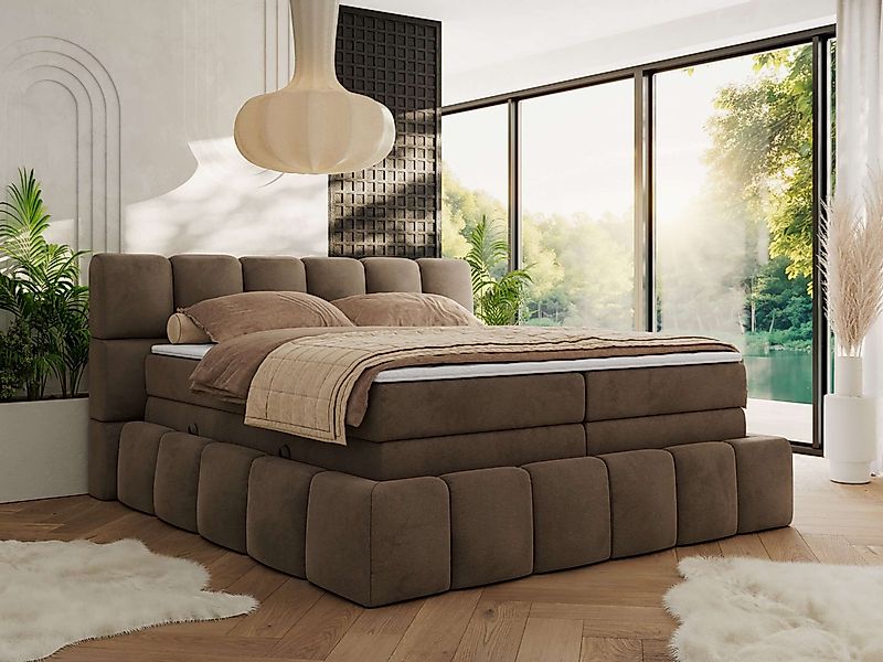 MKS MÖBEL Boxspringbett NIRA KING (Doppelbett-Set günstig online kaufen
