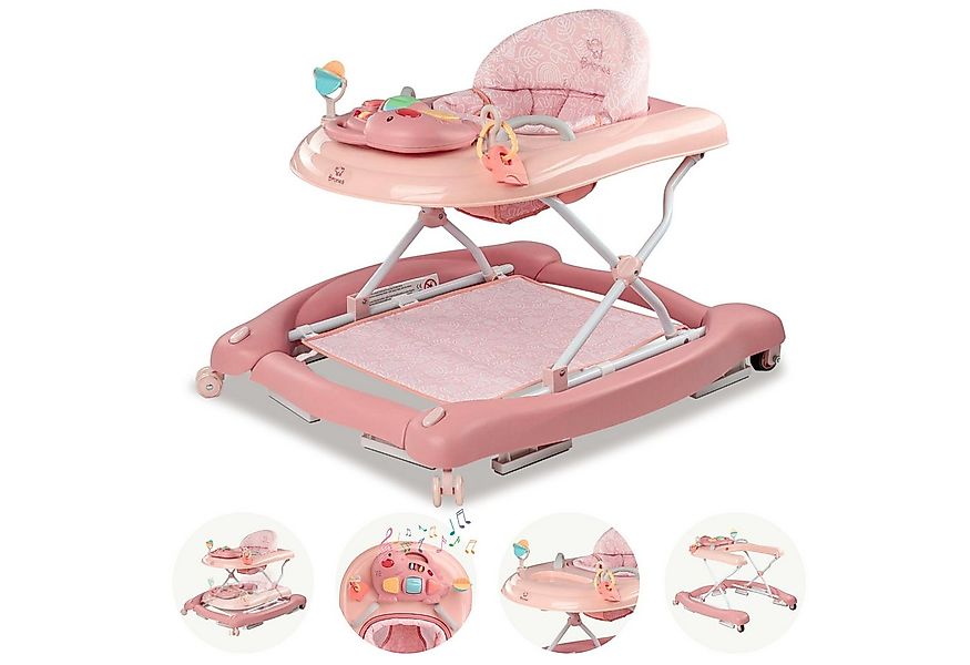 Bronea Lauflernhilfe Happy Life 5-in-1 Babywalker Gehfrei Lauflernwagen Sch günstig online kaufen