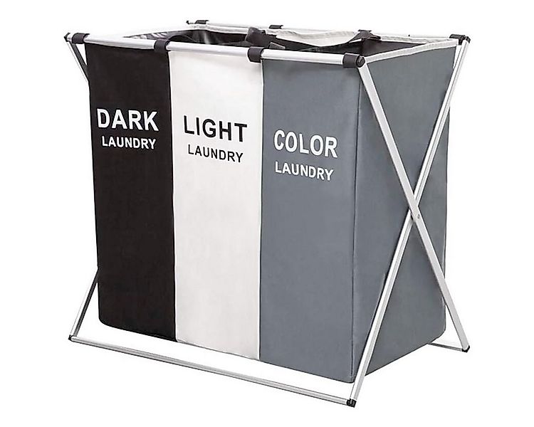 König Design Wäschesortierer faltbarer Wäschesortierer Wäschekorb Wäsche Bo günstig online kaufen