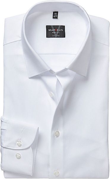 MARVELIS Langarmhemd Kentkragen, Businesshemd, körpernah günstig online kaufen