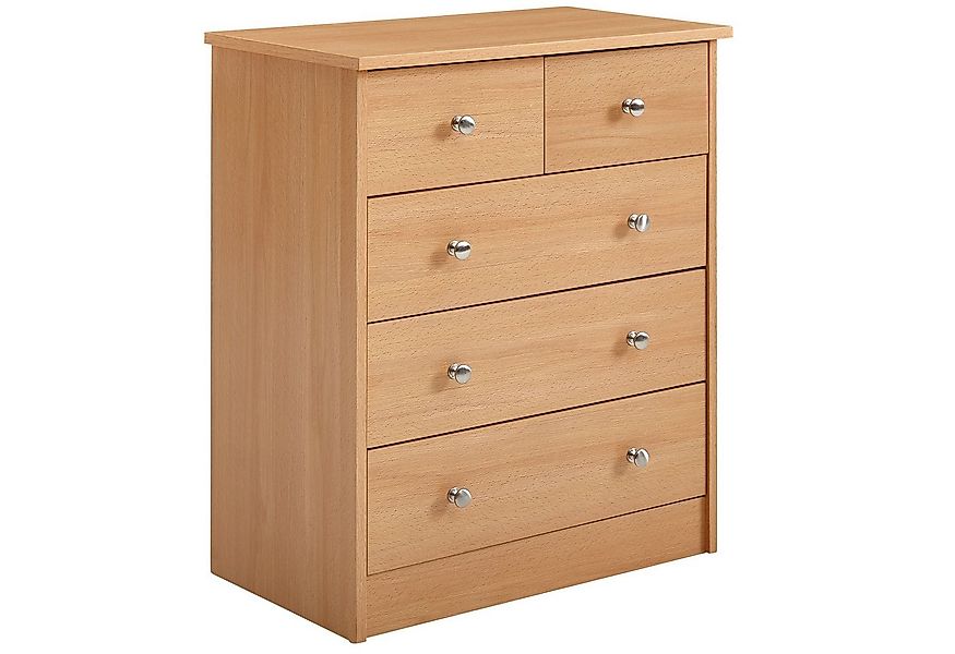 FINEBUY Sideboard SuVa1594_1 Schubladenkommode mit 5 Schubladen 60cm Kommod günstig online kaufen