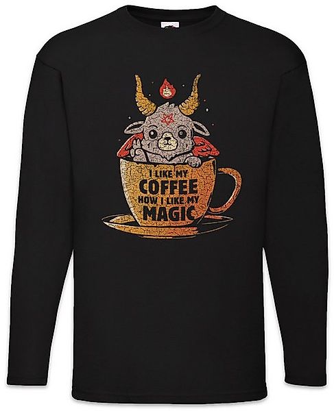 Urban Backwoods Langarmshirt Magic Coffee Langarm T-Shirt Fun Geek Nerd Sci günstig online kaufen