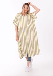 YC Fashion & Style Longbluse Hemdblusenkleid günstig online kaufen