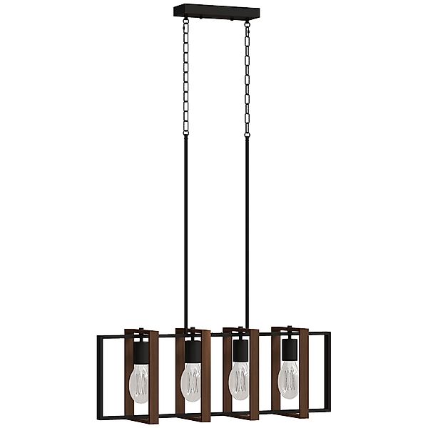 HOMCOM Pendelleuchte mit 4 drehbaren Rahmen und verstellbarer Höhe, Landhau günstig online kaufen