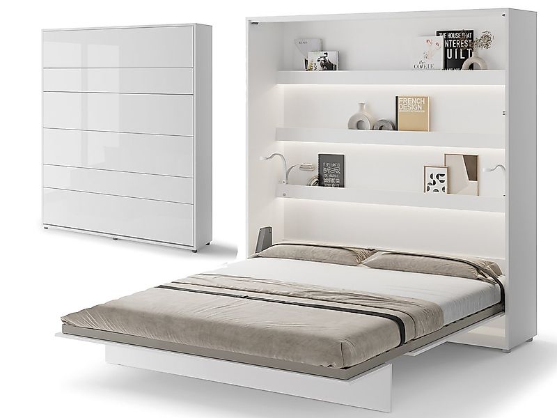 Compleo Schrankbett Vertical Wandklappbett Lenart Bed Concept, Ideal für kl günstig online kaufen