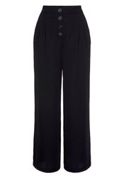 LASCANA Palazzohose mit Zierknöpfen und bequemen Bund, leichte Stoffhose mi günstig online kaufen
