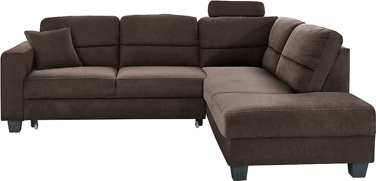 TRENDMANUFAKTUR Ecksofa »Chamber, zeitlos und modern, hoher Sitzkomfort, L- günstig online kaufen