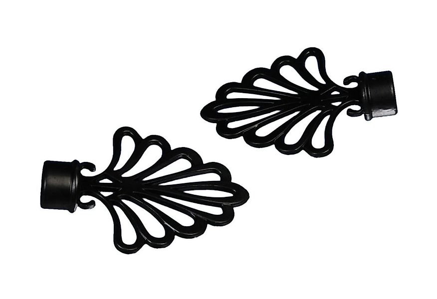 Liedeco Gardinenstangen-Endstück FÃ¤cher, Gardinen, (Set, 2-St), günstig online kaufen