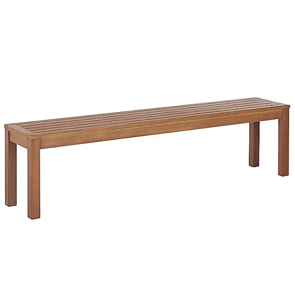 Beliani Gartenbank Heller Holzfarbton 35x170x45 günstig online kaufen