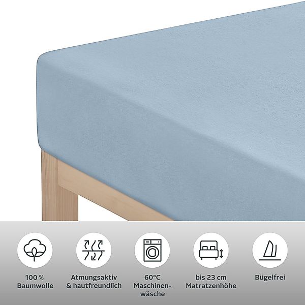 OTTO home Spannbettlaken "GRETA Jersey aus 100% Baumwolle, 150 g/m²" Premiu günstig online kaufen