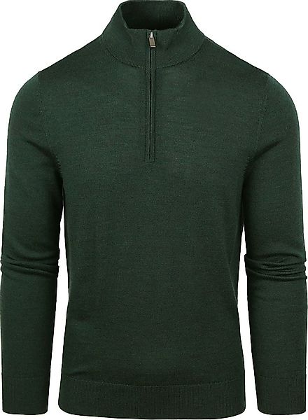 Suitable Merino Half Zip Pullover Dunkelgrün - Größe XL günstig online kaufen