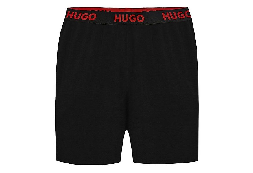 HUGO Shorts Sporty Logo Shorts mit sichtbarem Bund mit Marken-Logos günstig online kaufen