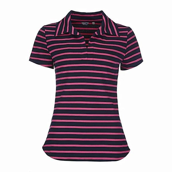 modAS T-Shirt Damen Kurzarm-Shirt gestreift mit Polokragen - Sommershirt St günstig online kaufen