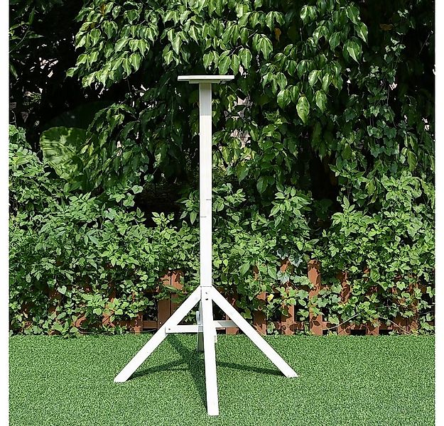 Melko Vogelhausständer Vogelhausständer Weiß 1,05m Vogelhaus Futterhaus Vog günstig online kaufen