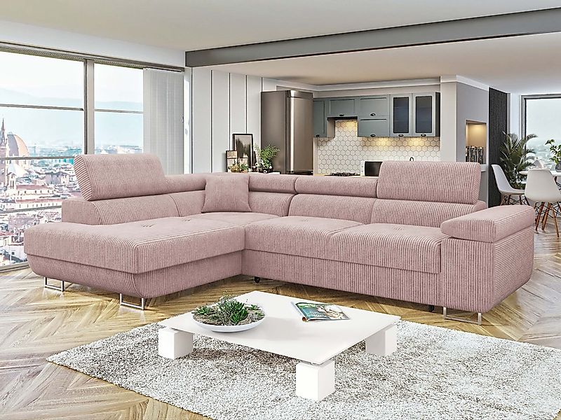 MIRJAN24 Ecksofa Torezio Cord, mit Bettkasten günstig online kaufen