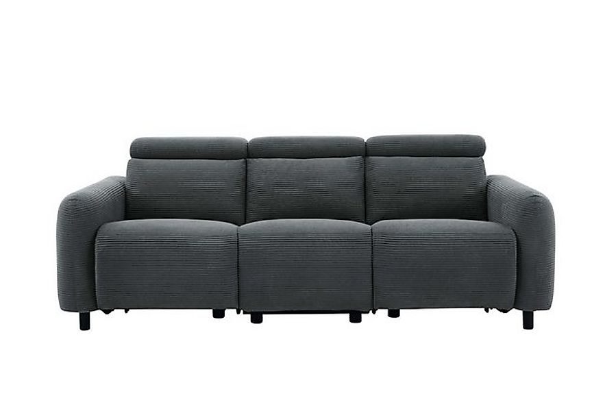 Home affaire 3-Sitzer SKAANE in Cord, Sofa mit manueller u. elektrischer Re günstig online kaufen