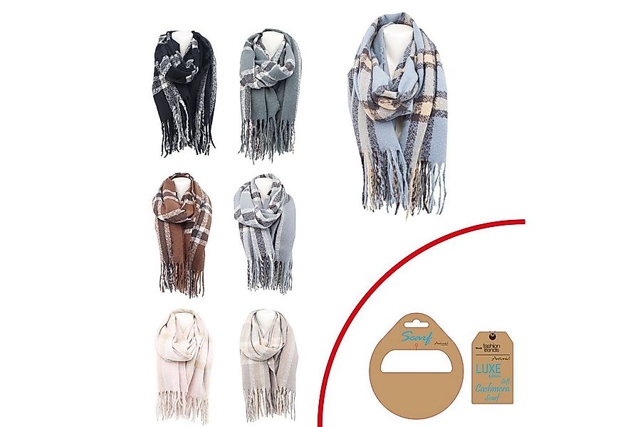 VewoTex Schal Winter Damen Schal » Winterschal kariert » Cashmera Soft, (Ei günstig online kaufen