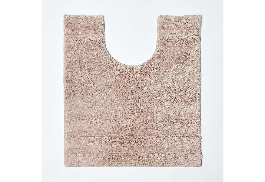 Homescapes Badematte WC Vorleger Spa Supreme Beige, Höhe 30 mm, WC Vorleger günstig online kaufen