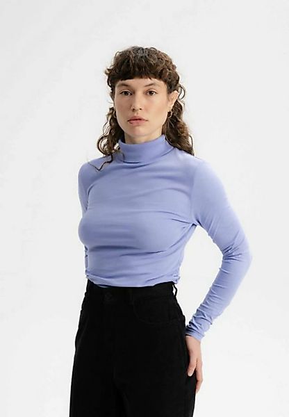 MELA Langarmshirt Turtleneck Shirt ANCHAL Fein gerippter Kragen günstig online kaufen