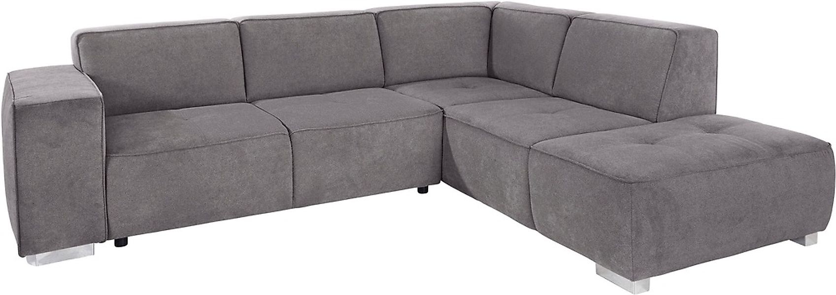 Home affaire Ecksofa "Sapporo L-Form" wahlweise Bettfunktion oder Sitztiefe günstig online kaufen