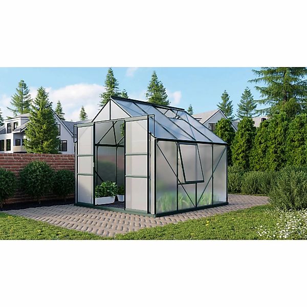 Vitavia Gewächshaus Meridian 2 - 6700 HKP 4 mm - Smaragd Vorzugsset günstig online kaufen