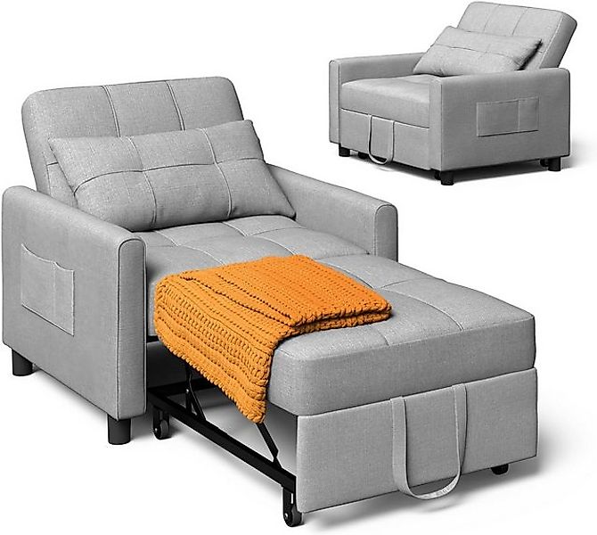 GarveeMore Schlafsofa Klappbares Schlafsofa, ausklappbarer Stuhl, Lounge, C günstig online kaufen