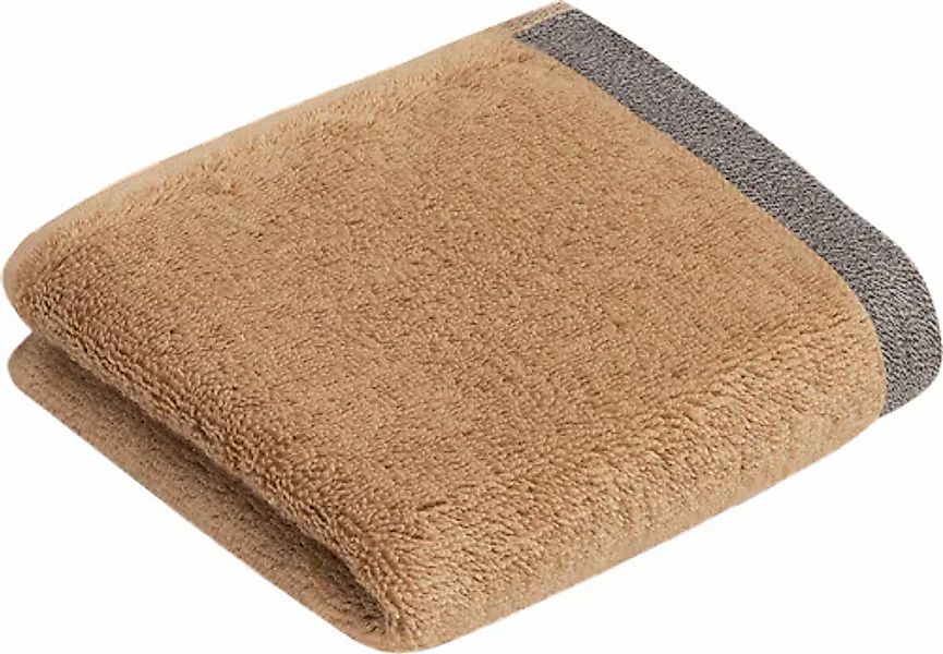 bugatti Gästehandtücher »Prato« Uni Farben, mit melierter Optik im Saum günstig online kaufen