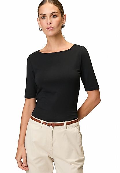 Zero Kurzarmshirt "zero Modalshirt mit U-Bootausschnitt", (1 tlg.), Plain/o günstig online kaufen