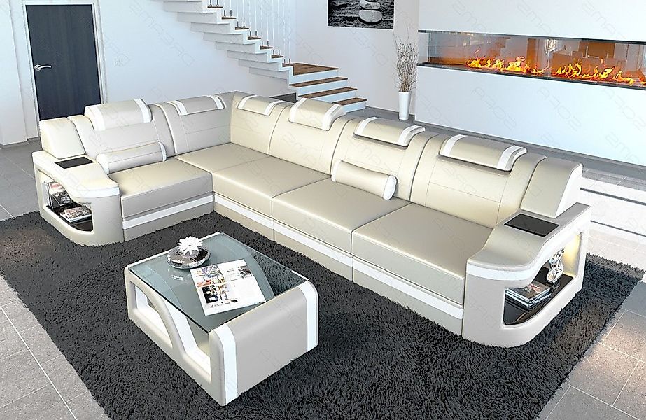 Sofa Dreams Ecksofa Ledersofa Padua L günstig online kaufen