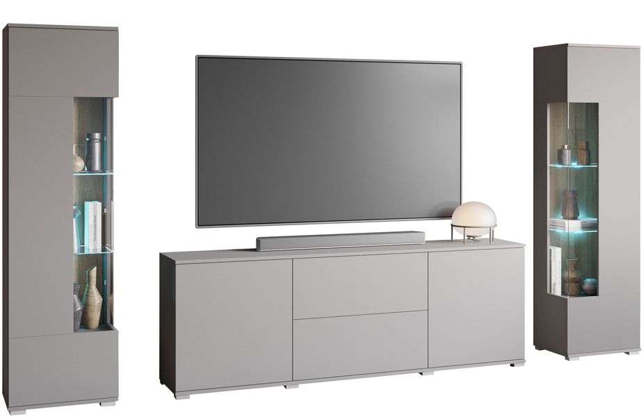 INOSIGN Wohnwand KENIA, (Komplett-Set, 3-St), Vitrinen günstig online kaufen