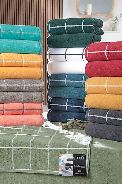 ROSS Duschtuch Cashmere Überkaro, Frottier (1-St), günstig online kaufen