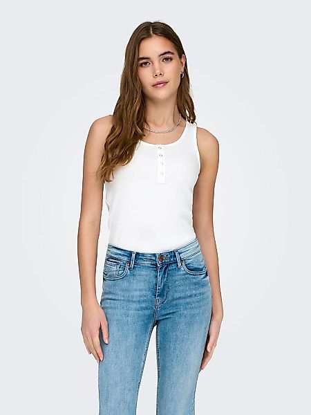 ONLY Ripptanktop "ONLSIMPLE LIFE S/L BUTTON TOP JRS CS 2PK", (Packung, 2 tl günstig online kaufen