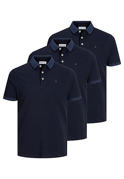 Jack & Jones Poloshirt 3er Pack Paulos - Slim Fit (Spar-Set, 3-tlg) Poloshi günstig online kaufen