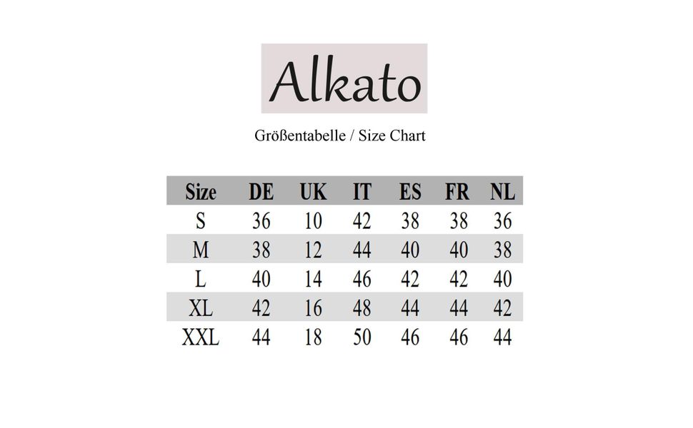 Alkato Langarmshirt Alkato Damen Langarm Longshirt günstig online kaufen